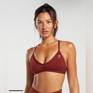 Gymshark Minimal Sports Bra in Spiced Red